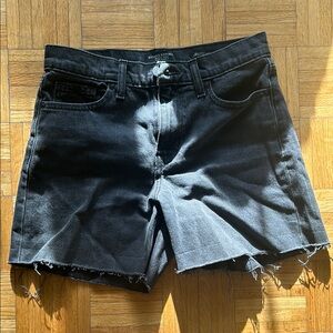 Black Denim Shorts